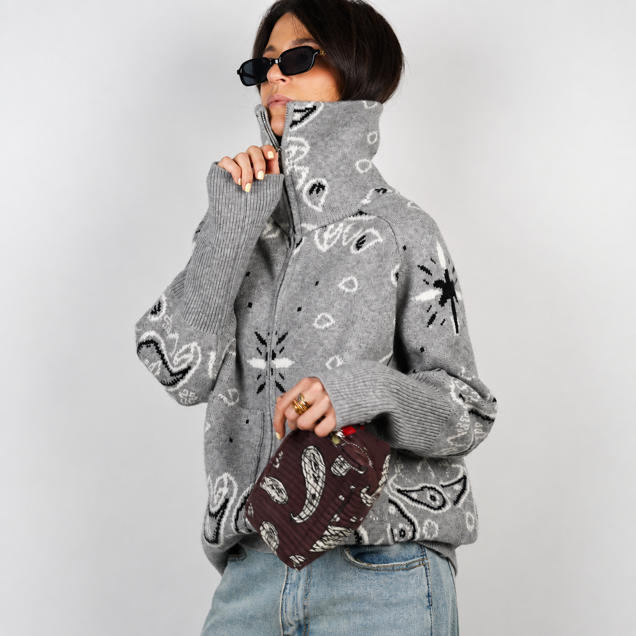 Bella Bandana® Zip-Up Sweater