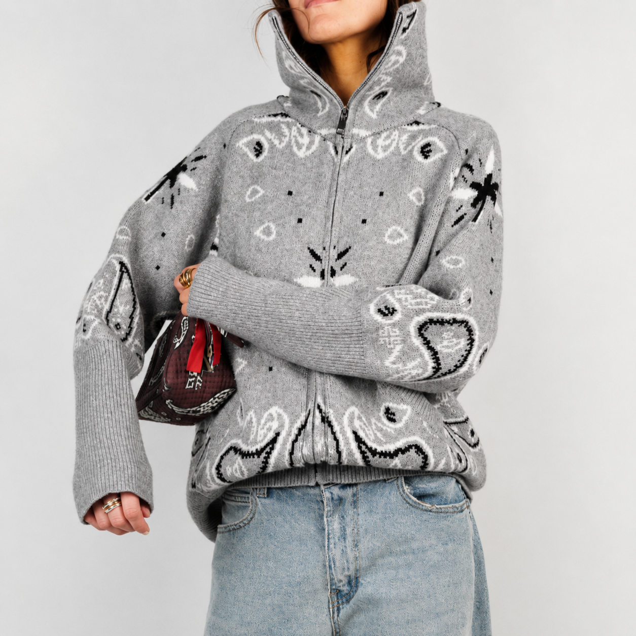 Bella Bandana® Zip-Up Sweater