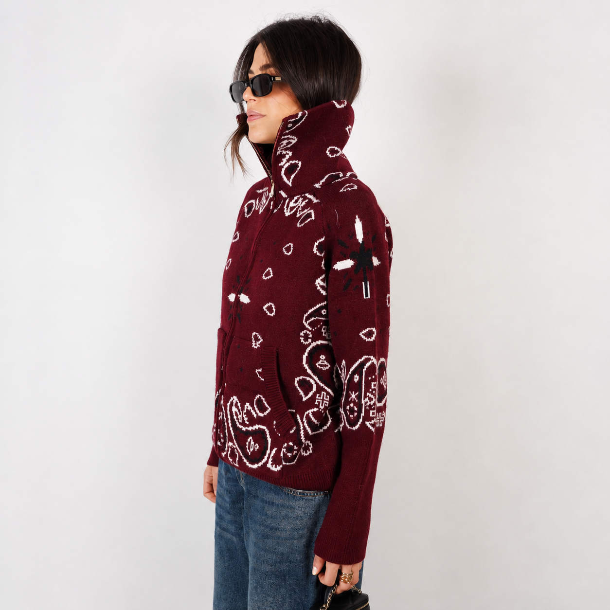 Bella Bandana® Zip-Up Sweater