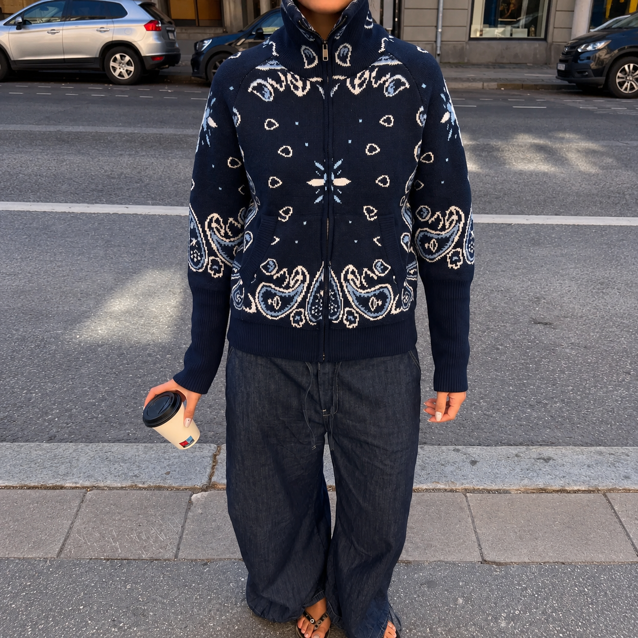 Bella Bandana® Zip-Up Sweater