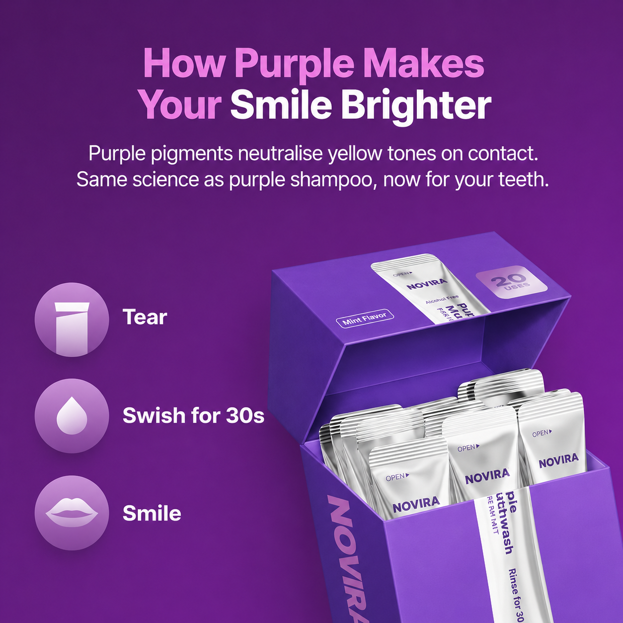 Purple Mouthwash - 20 Pack