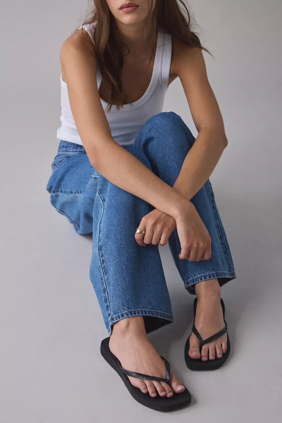 Women's Slim Square Flip Flops