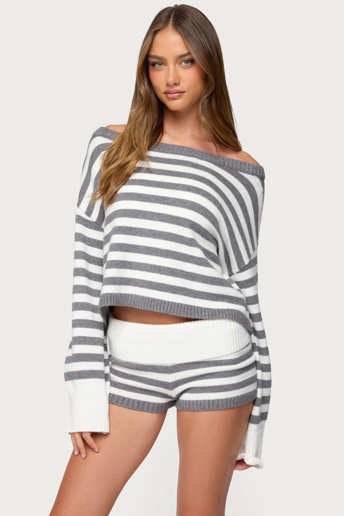 Safari® Oversized Striped Knit Set