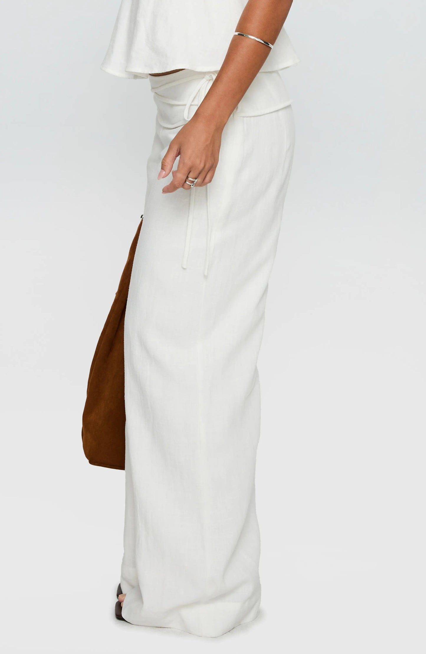 Gold Star® Tie Linen Blend Pants