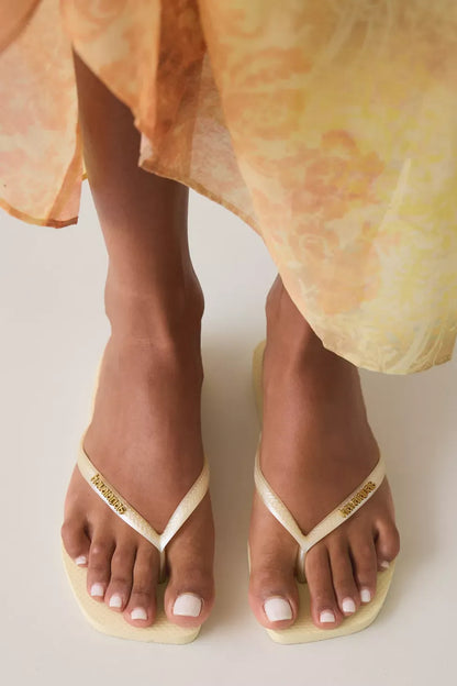 Women's Slim Square Flip Flops